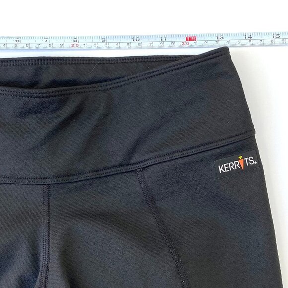 Kerrits Womens Black Fleece Lite Knee Patch Riding Tights Size S Breeches Warm - Picture 12 of 15